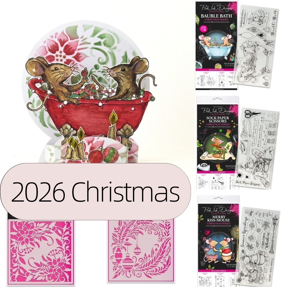 Candle Making Bath - Yeni 2026 Noel Temalı Fare Çorap,