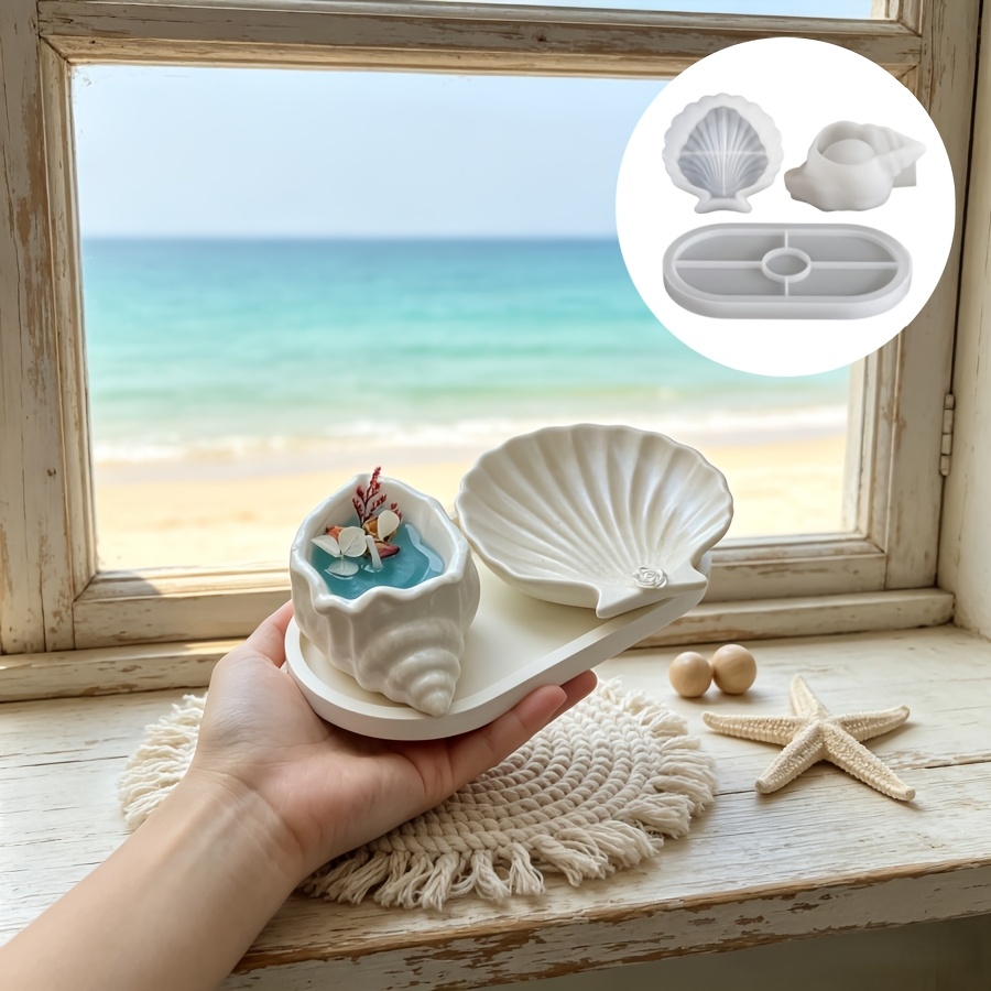 Candle Making Kit Wholesale - 3 Parçalı Deniz Serisi Seti: Deniz