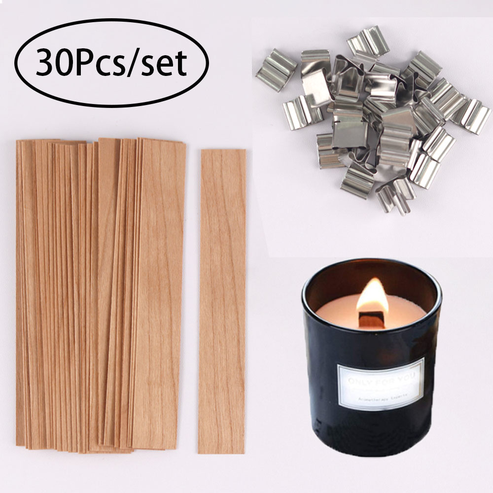 Candle Making Kit Wholesale - 30 adet ahşap mum fitilleri mum
