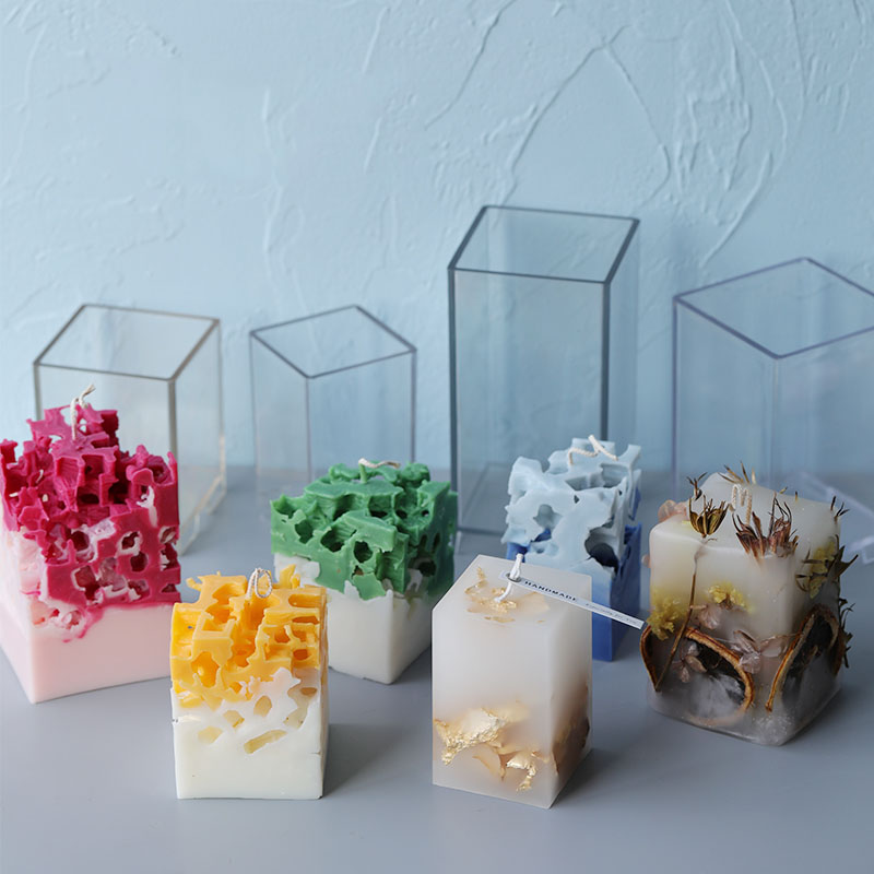 Candle Making Easy - 3D Kare Dikdörtgen Sütun Mum Kalıp