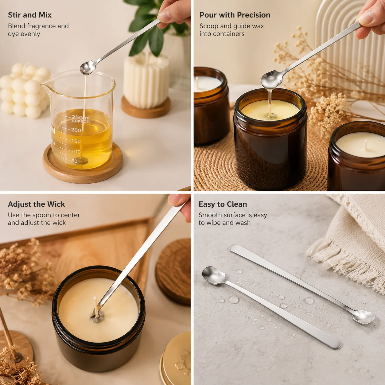 1/2 adet paslanmaz çelik mum y - Candle Making Kit Wholesale incelemesi ve fiyatı