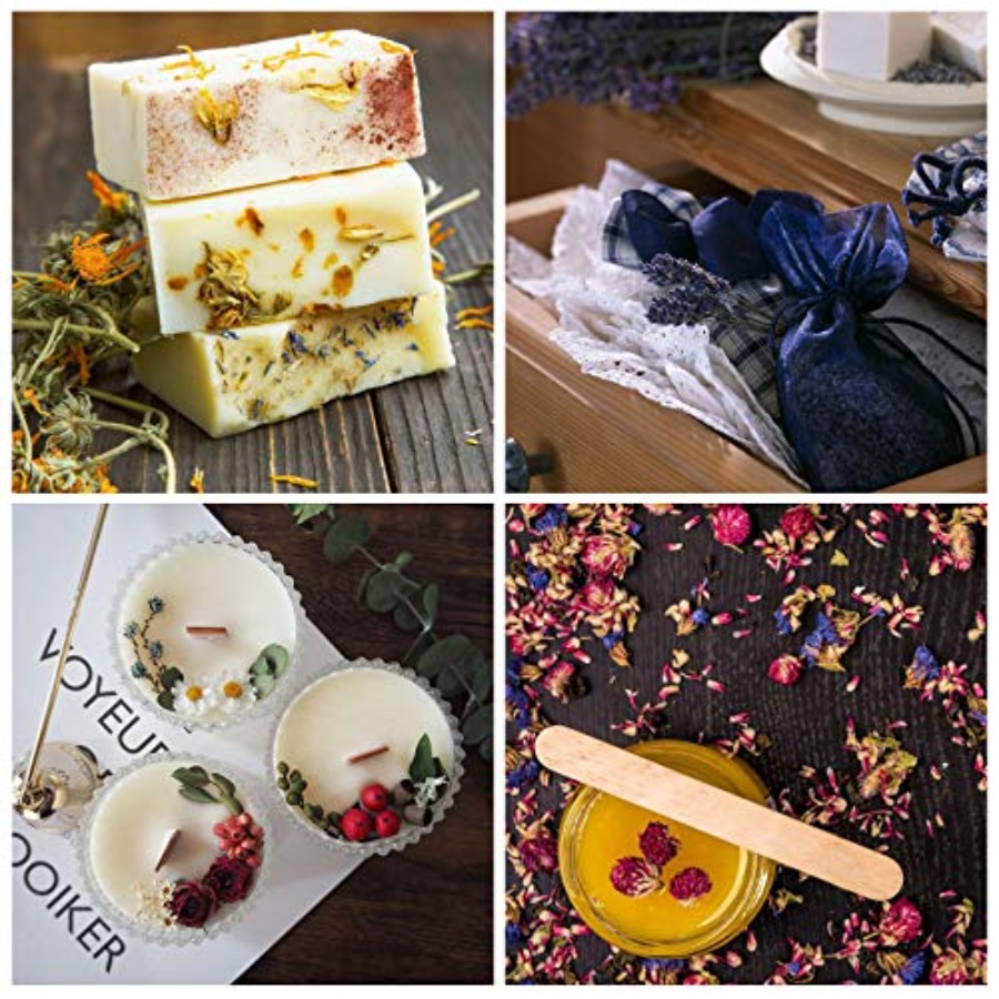 9 Paket Kurutulmuş Çiçekler, % - Candle Making Bath incelemesi ve fiyatı
