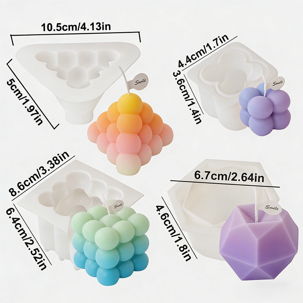 3D Kabarcık Küp Silikon Mum Ka - Candle Making Easy incelemesi ve fiyatı